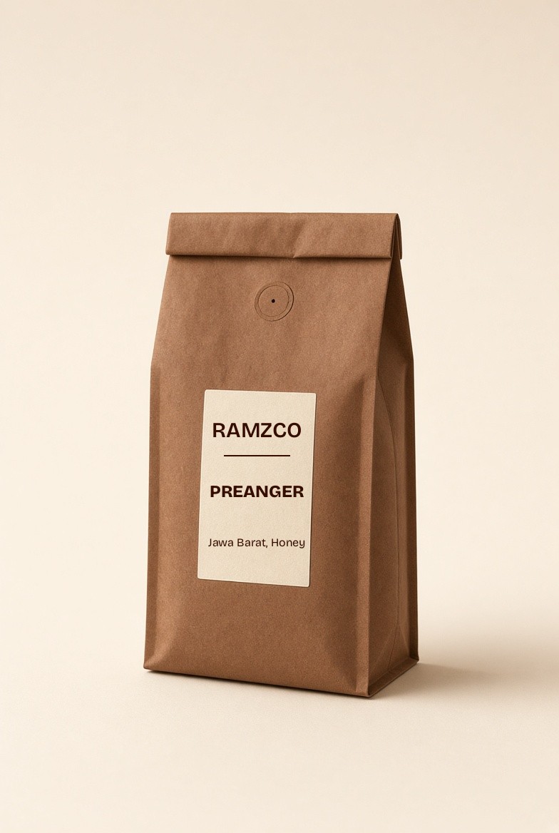 Java Preanger Honey, kemasan kopi RAMZCO