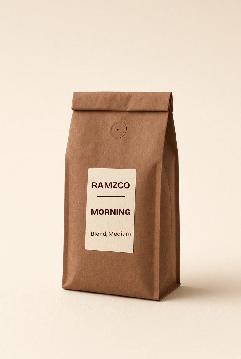 Morning Ritual Blend, kemasan kopi RAMZCO